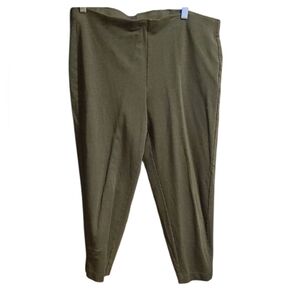 PureJill Olive Women's Cropped Pants